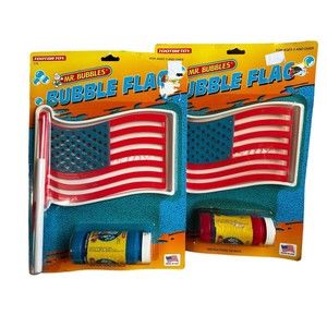 Vintage TootsieToy Mr Bubbles Bubble Flag Wand Tray Bubbles Lot  #175 VERY RARE